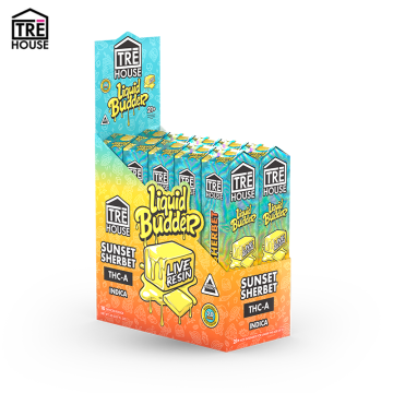 TRE HOUSE LIQUID BUDDER LIVE RESIN THC-A DISPOSABLE VAPE 2GM/10CT/PK